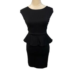 Express black peplum cocktail dress Size 0